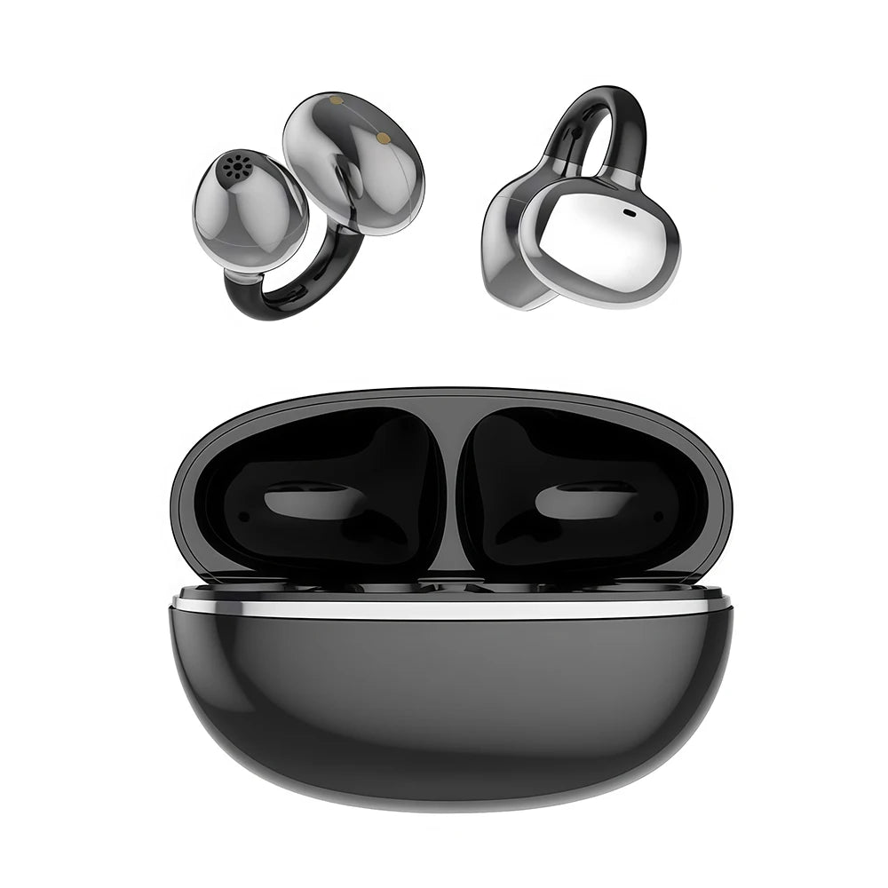Wireless Open Ear Earclip ENC Earphones Bluetooth 5.3 HD Call Touch Earphones Suitable For All Smartphones