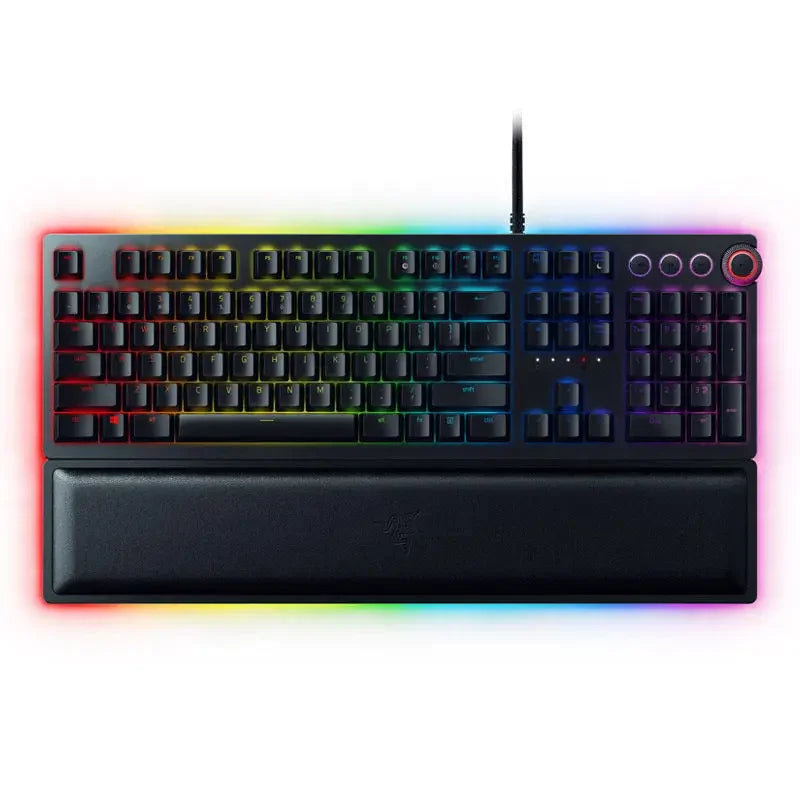 Razer Huntsman Elite Gaming Keyboard Optical SwitchesChroma RGB Magnetic Wrist Rest  Fast Actuation PC Gaming