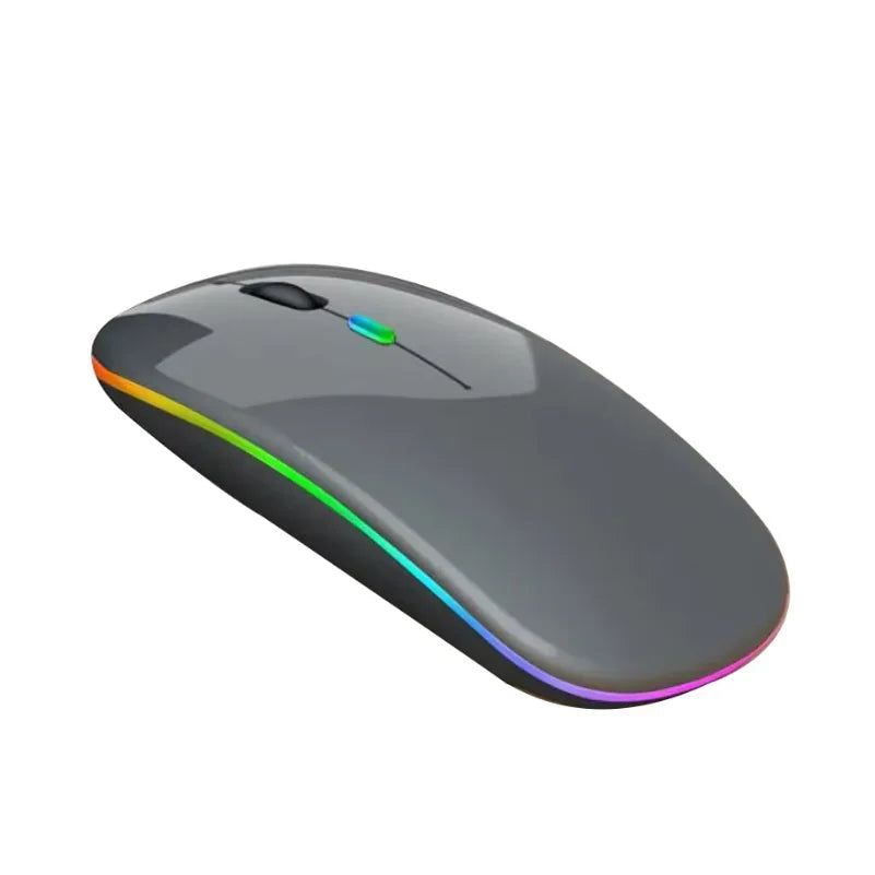 Silent Mice Ultra-thin Rechargeable Colorful BT 2.4ghz daul mold Optical Computer Wireless RGB Gaming Mouse
