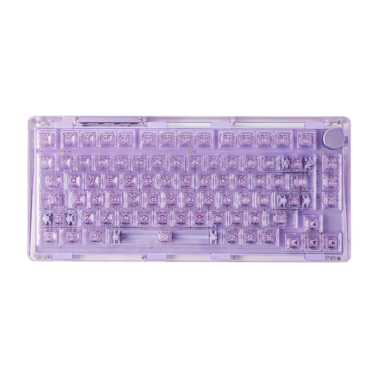 KiiBOOM Phantom 81 V2 Upgraded Crystal Gasket-Mounted Wired/Bluetooth5.0/2.4GHz Wireless Hot-Swappable Mechanical Keyboard