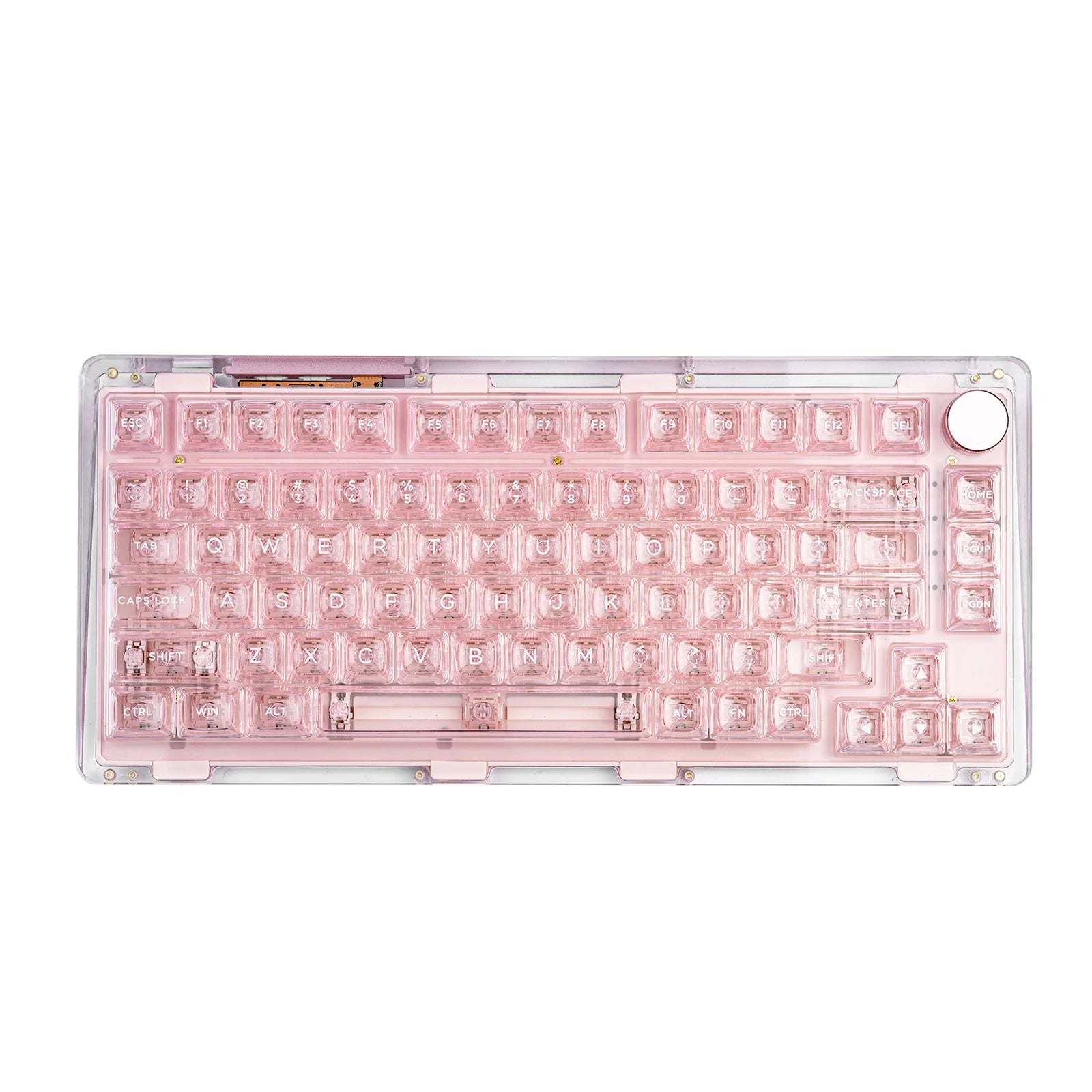 KiiBOOM Phantom 81 V2 Upgraded Crystal Gasket-Mounted Wired/Bluetooth5.0/2.4GHz Wireless Hot-Swappable Mechanical Keyboard