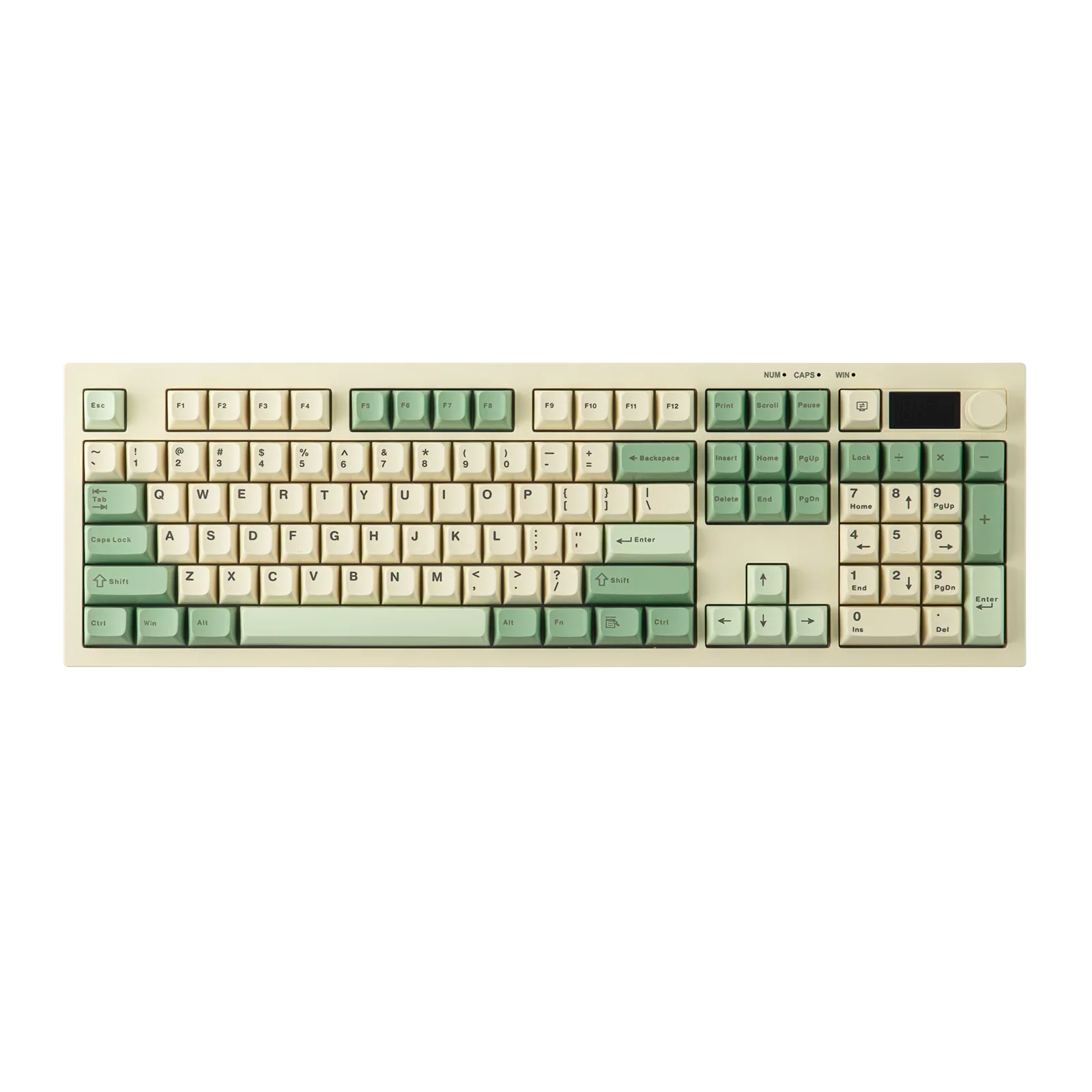 AULA S102 PRO Wireless Membrane Keyboard Full Size ANSI US Silent TFT Screen Volume Knob 2000mAh Battery for Gaming PC Laptop
