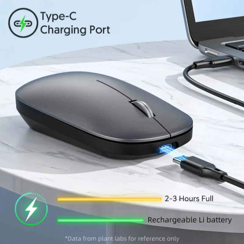 New Wireless Mouse Dual Mode 2.4Ghz Bluetooth-Compatible Gaming Mouse Ergonomic Rechargeable Mice for PC/Laptop/Macbook 2026 Hot