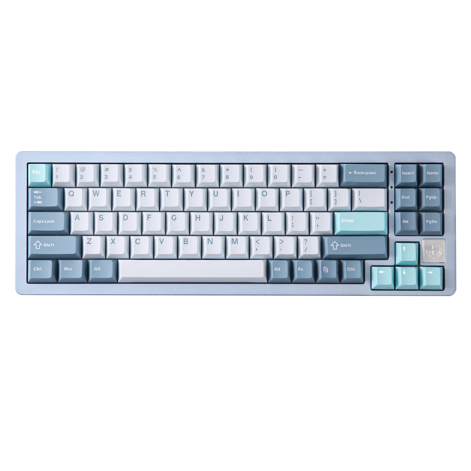 YUNZII AL71 Silver CNC Aluminum Mechanical Keyboard, Hot Swap 71-Key Wireless Gaming Keyboard, Compact Gasket Mac&Win Keyboard