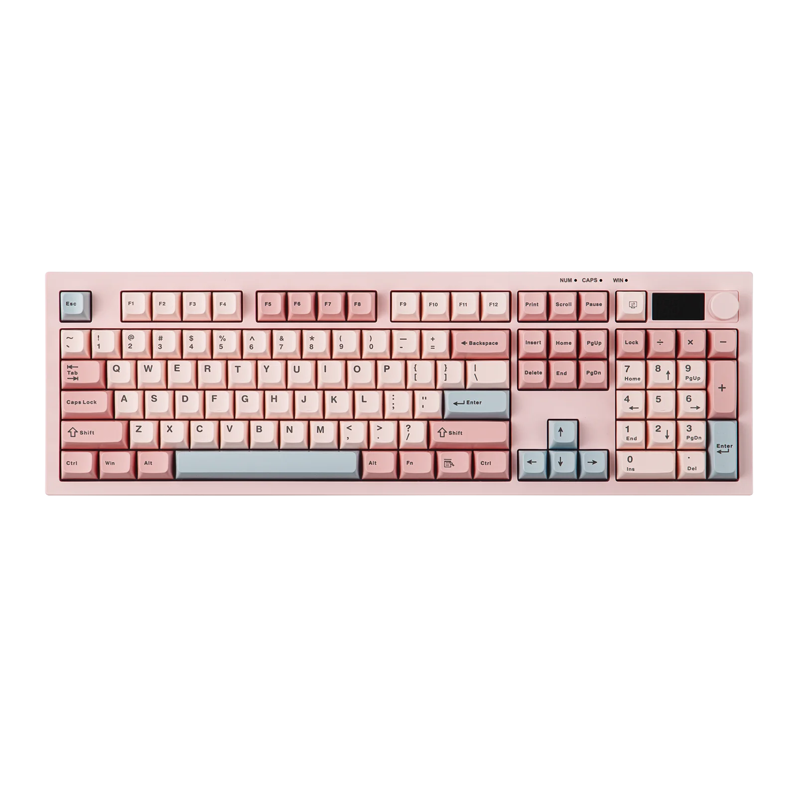 AULA S102 PRO Wireless Membrane Keyboard Full Size ANSI US Silent TFT Screen Volume Knob 2000mAh Battery for Gaming PC Laptop