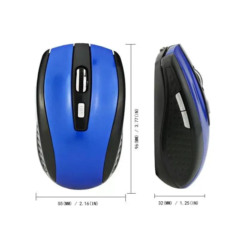 2.4GHz Wireless Mouse Gaming Mice Adjustable 1600DPI Optical Office Mouse Ergonomically Designed Mouse For Notebook PC Computer