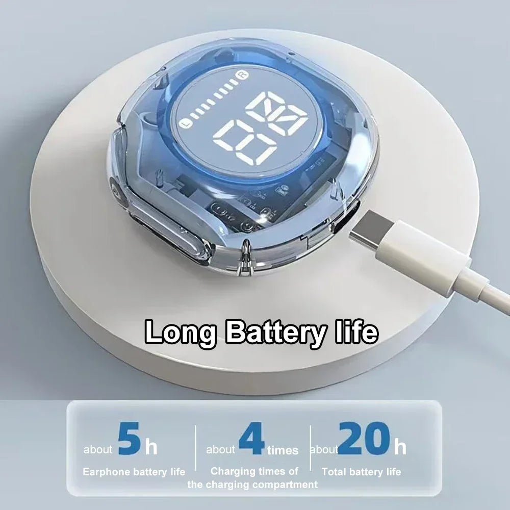NEW Wireless Bluetooth Headset Wireless Headphones LED Power Digital Display Stereo Sound Wireless apply to smartphones