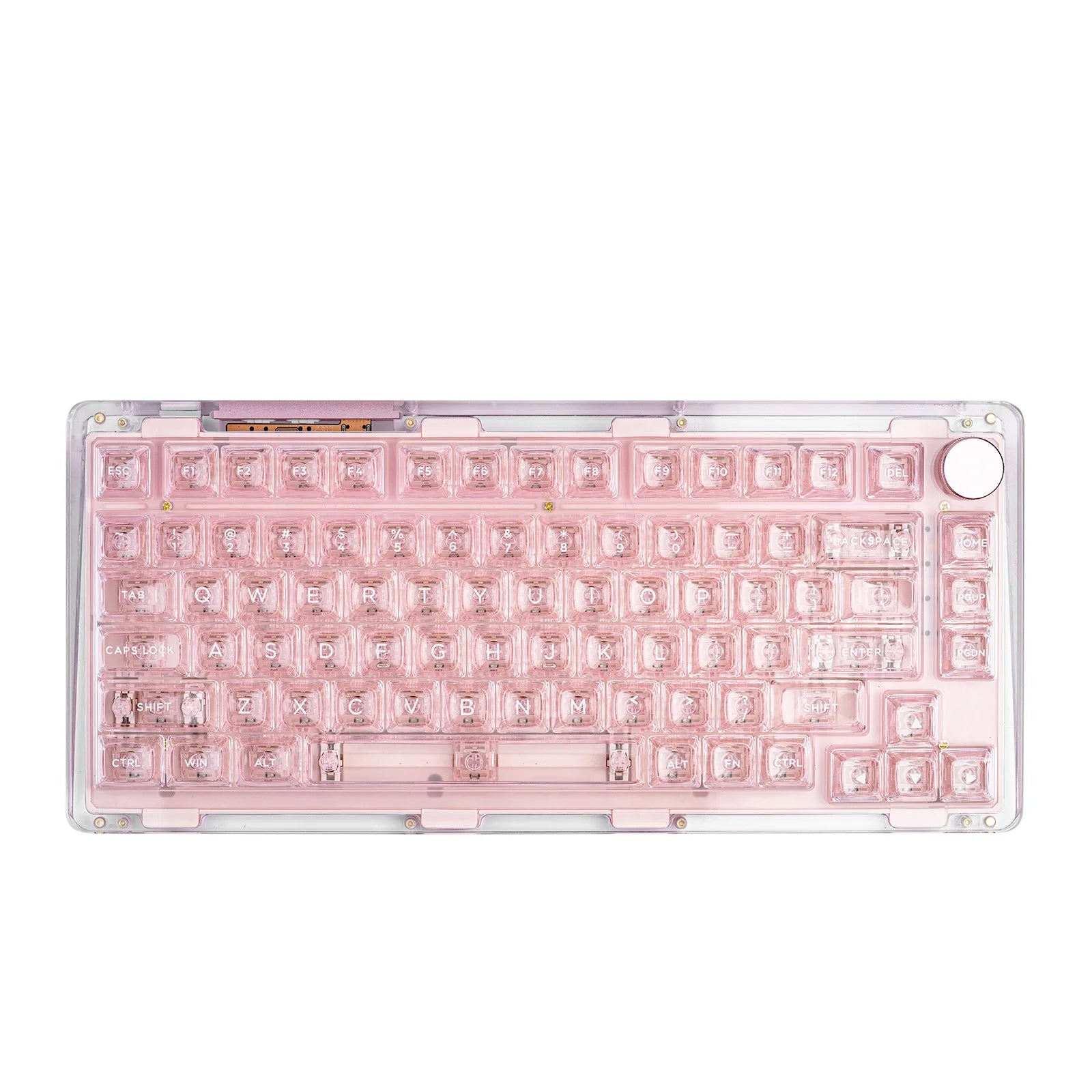 KiiBOOM Phantom 81 V2 Upgraded Crystal Gasket-Mounted Wired/Bluetooth5.0/2.4GHz Wireless Hot-Swappable Mechanical Keyboard