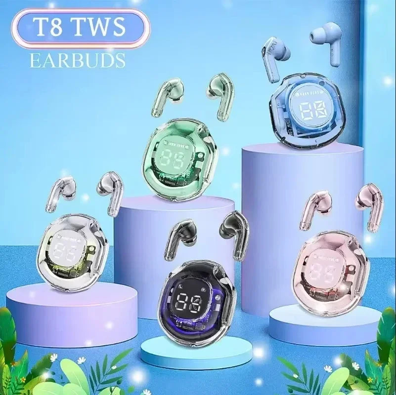 NEW Wireless Bluetooth Headset Wireless Headphones LED Power Digital Display Stereo Sound Wireless apply to smartphones