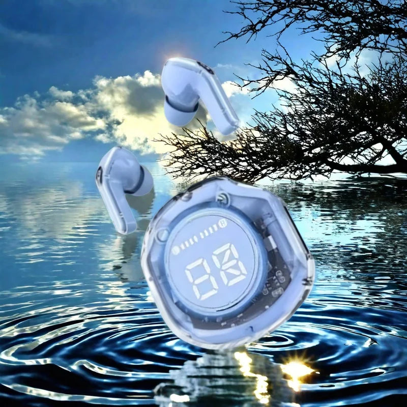 NEW Wireless Bluetooth Headset Wireless Headphones LED Power Digital Display Stereo Sound Wireless apply to smartphones
