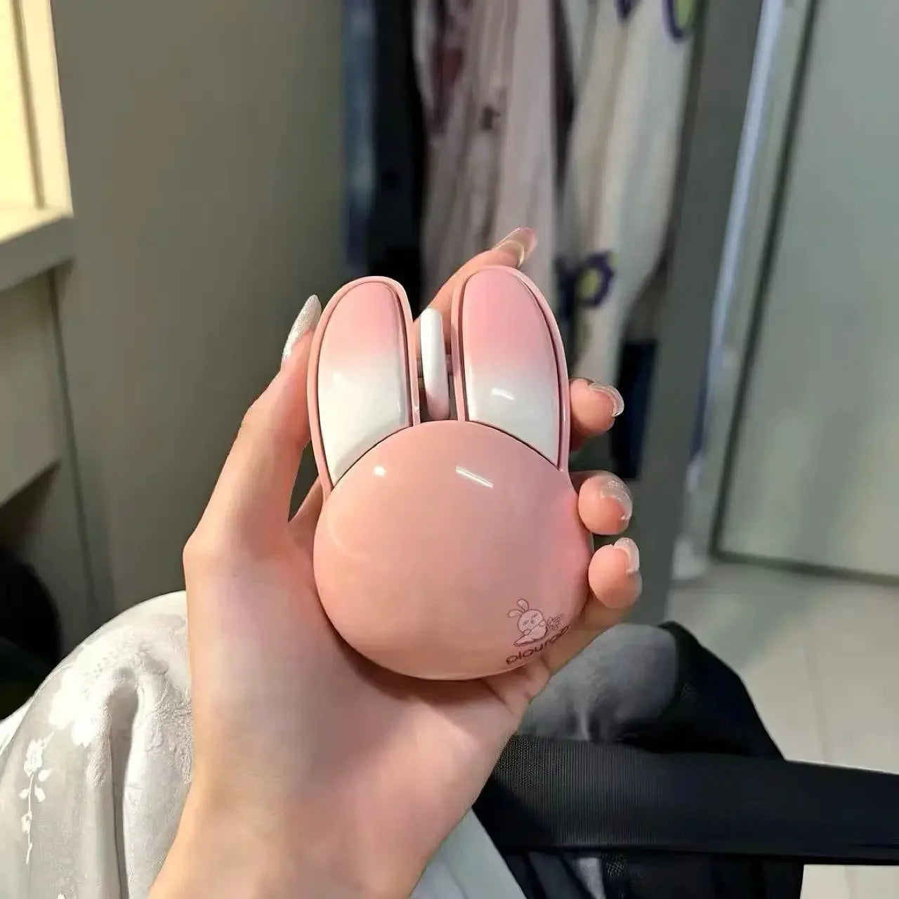 Cute Rabbit Wireless Mouse Portable Silent Mice High Appearance Universal for Laptop iPad Tablet Phone Girls Mini Wireless Mouse