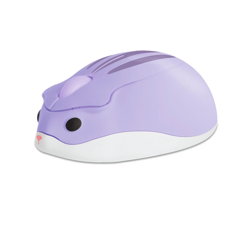 Wireless 2.4G Mouse Cute Hamster Appearance Mause Mute Button Light Weight Portable Mice Compatible Office Use Kid' Toy