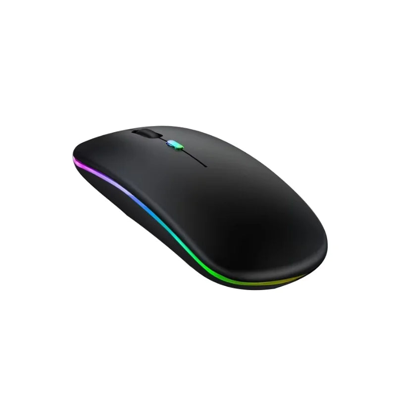 Silent Mice Ultra-thin Rechargeable Colorful BT 2.4ghz daul mold Optical Computer Wireless RGB Gaming Mouse