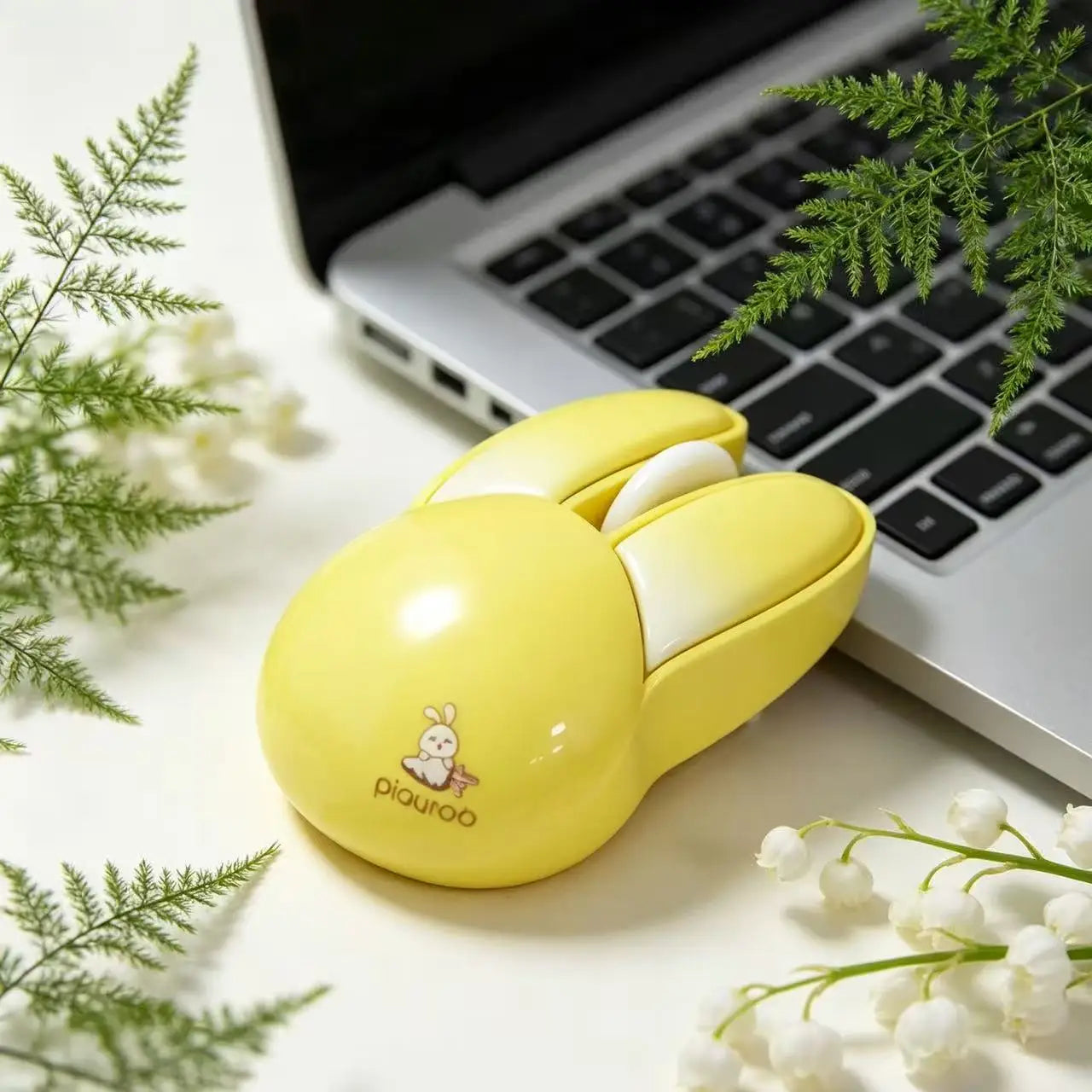 Cute Rabbit Wireless Mouse Portable Silent Mice High Appearance Universal for Laptop iPad Tablet Phone Girls Mini Wireless Mouse
