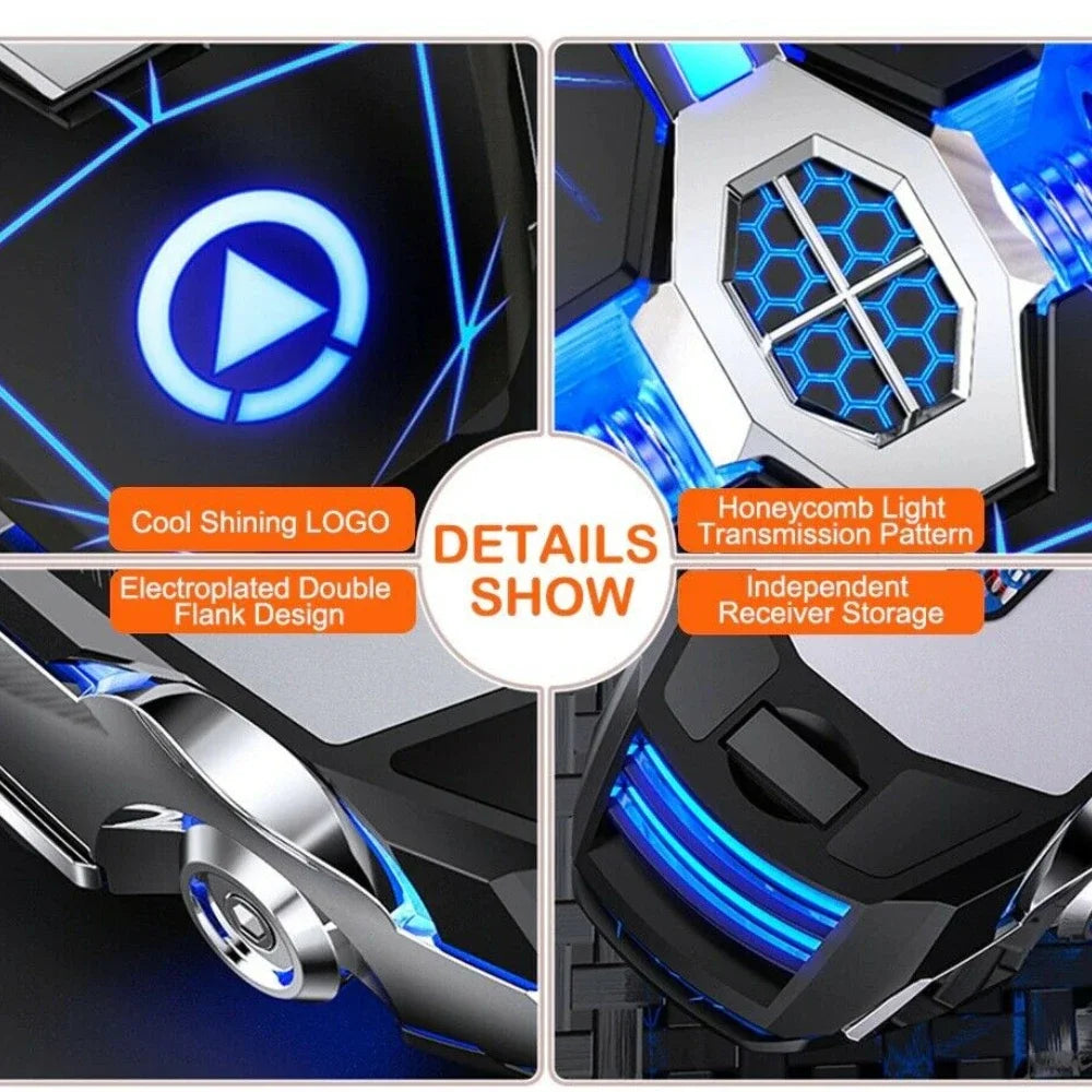 Wireless Optical 2.4G USB Gaming Mouse 1600DPI 7 Color LED Backlit Rechargeable Silent Mice For PC Laptop