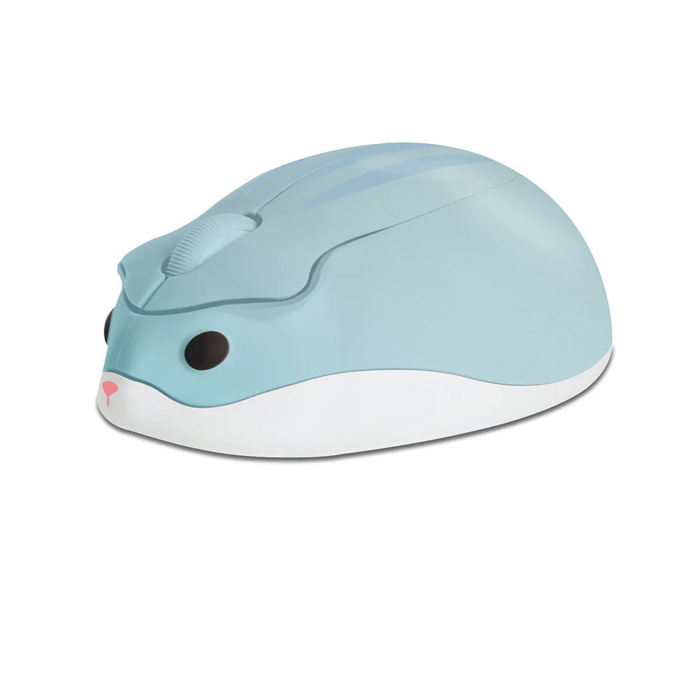 Wireless 2.4G Mouse Cute Hamster Appearance Mause Mute Button Light Weight Portable Mice Compatible Office Use Kid' Toy