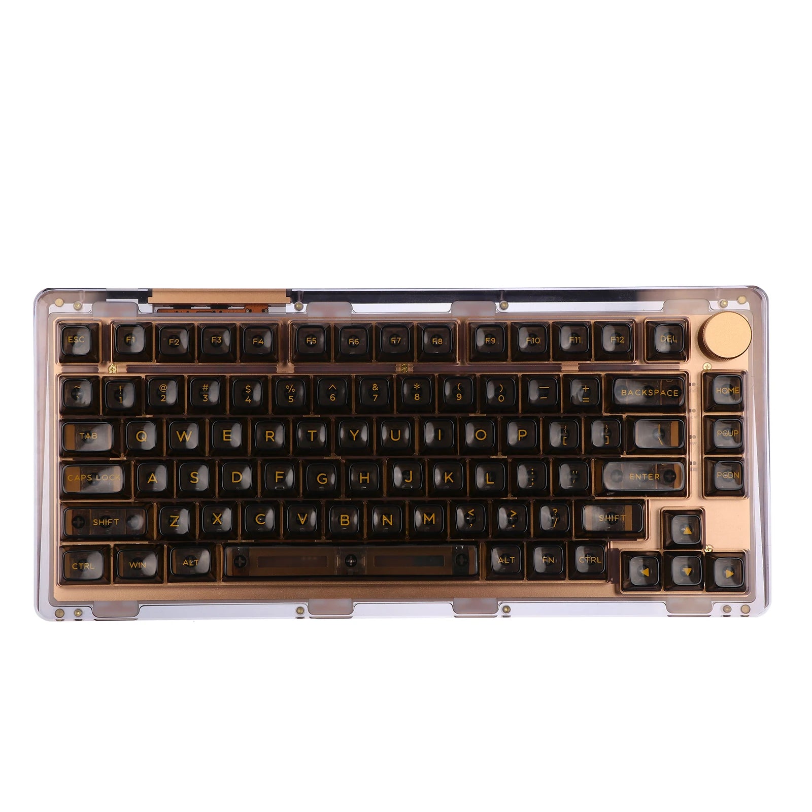 KiiBOOM Phantom 81 V2 Upgraded Crystal Gasket-Mounted Wired/Bluetooth5.0/2.4GHz Wireless Hot-Swappable Mechanical Keyboard