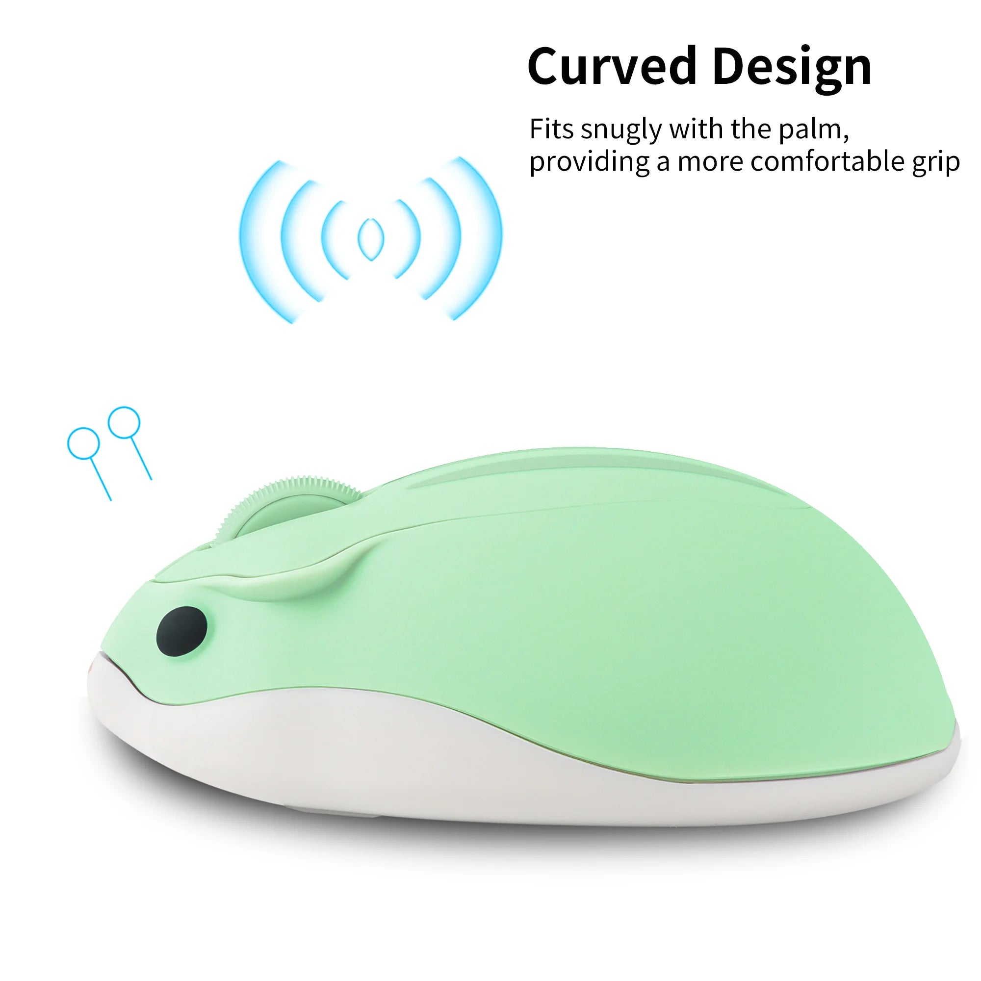 Wireless 2.4G Mouse Cute Hamster Appearance Mause Mute Button Light Weight Portable Mice Compatible Office Use Kid' Toy