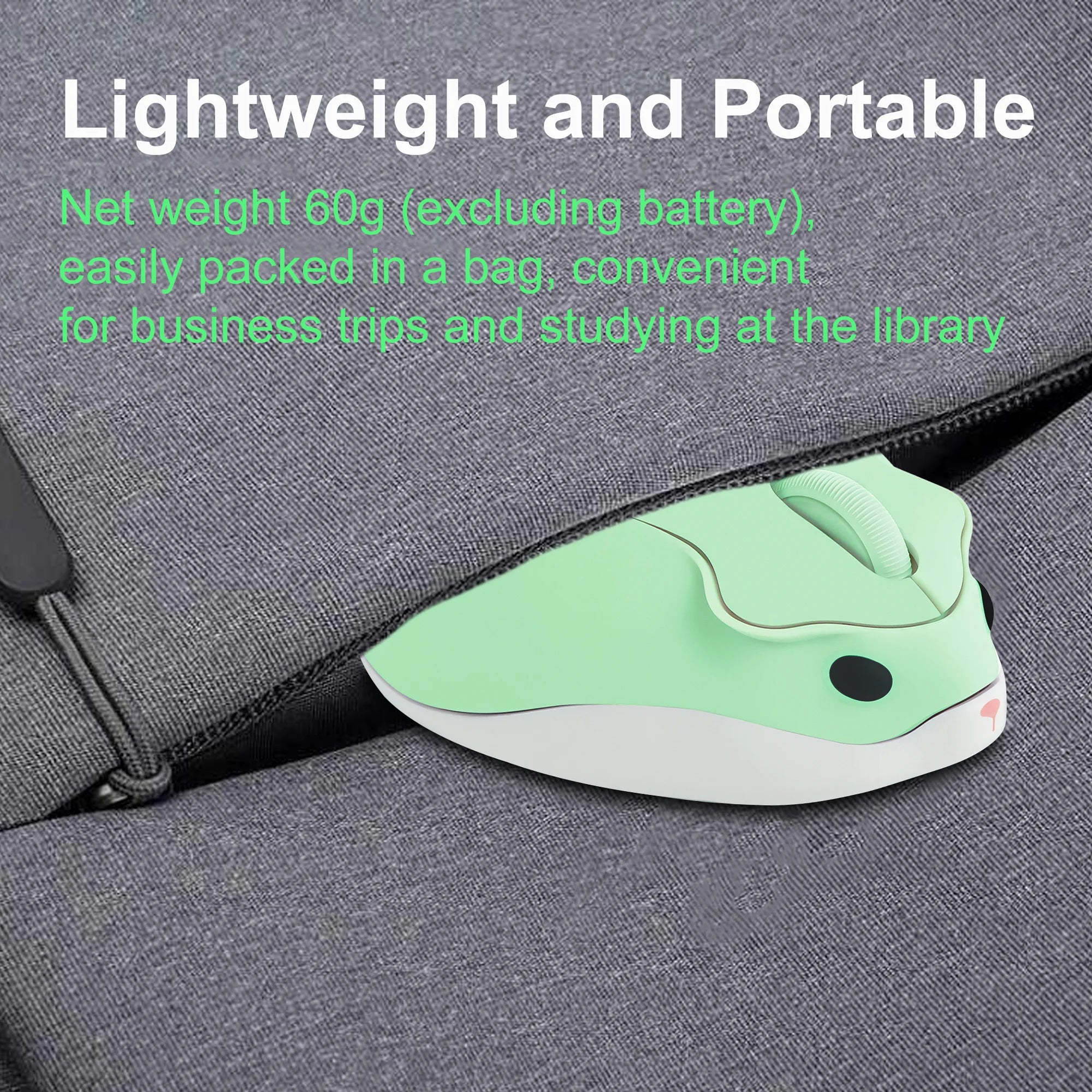Wireless 2.4G Mouse Cute Hamster Appearance Mause Mute Button Light Weight Portable Mice Compatible Office Use Kid' Toy