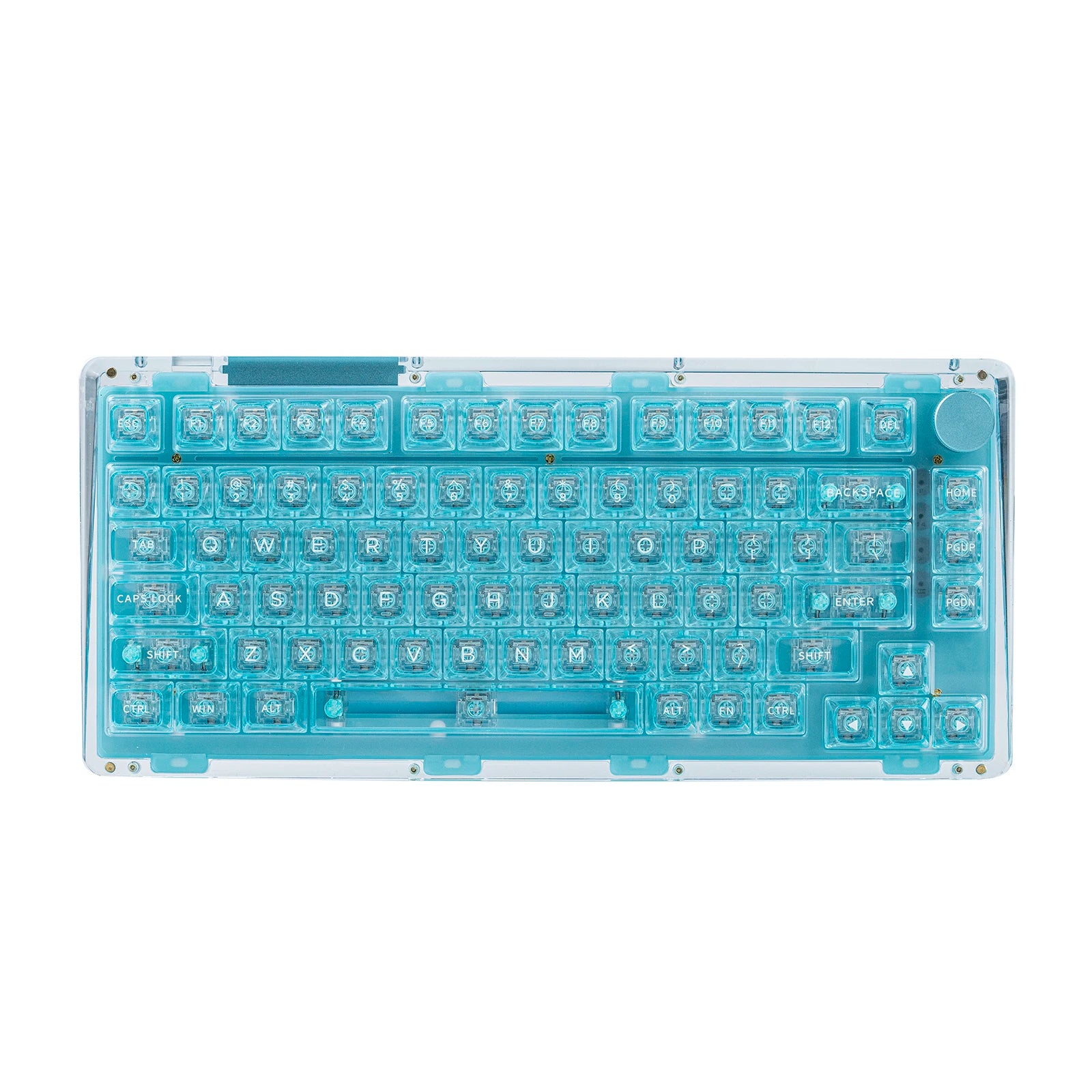 KiiBOOM Phantom 81 V2 Upgraded Crystal Gasket-Mounted Wired/Bluetooth5.0/2.4GHz Wireless Hot-Swappable Mechanical Keyboard