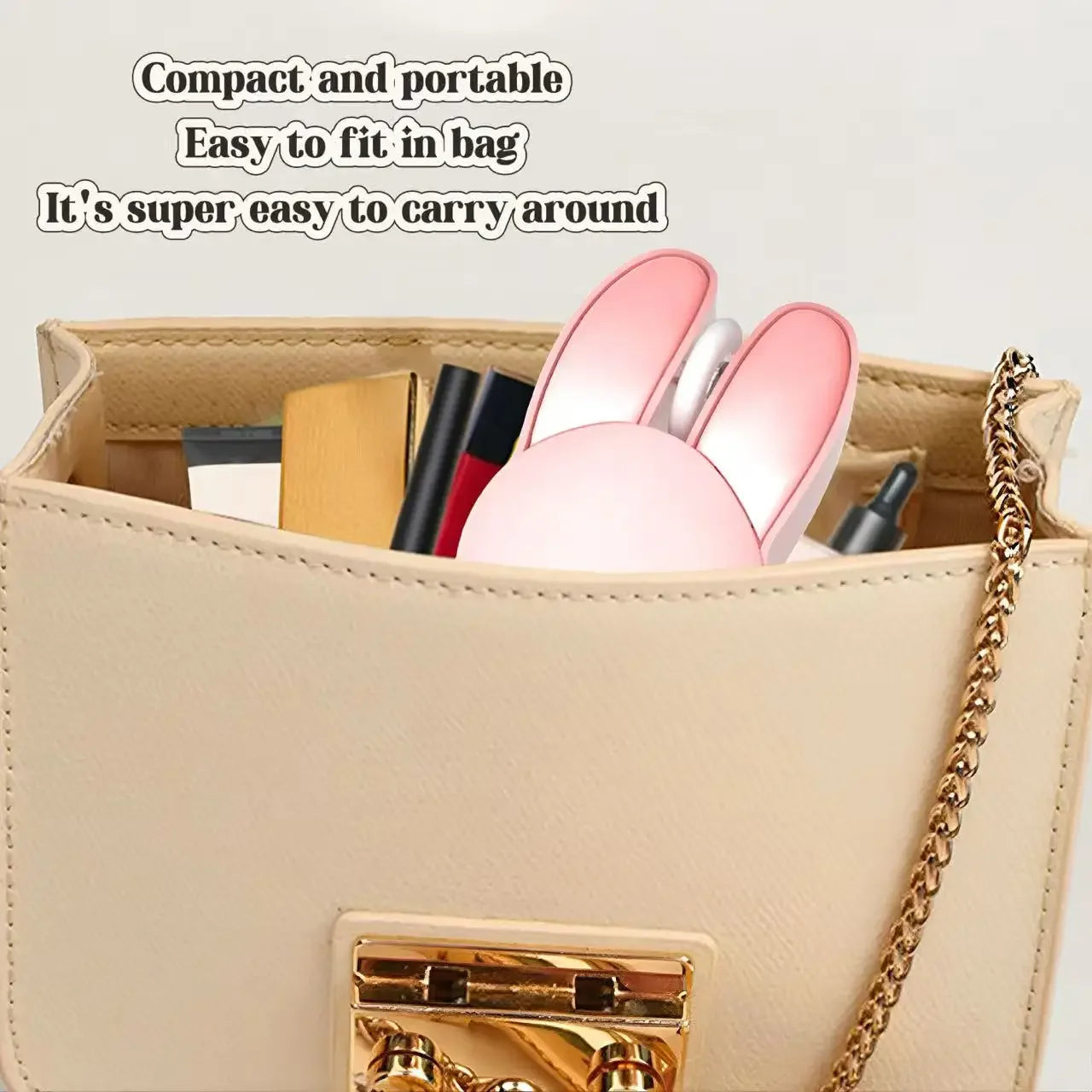 Cute Rabbit Wireless Mouse Portable Silent Mice High Appearance Universal for Laptop iPad Tablet Phone Girls Mini Wireless Mouse