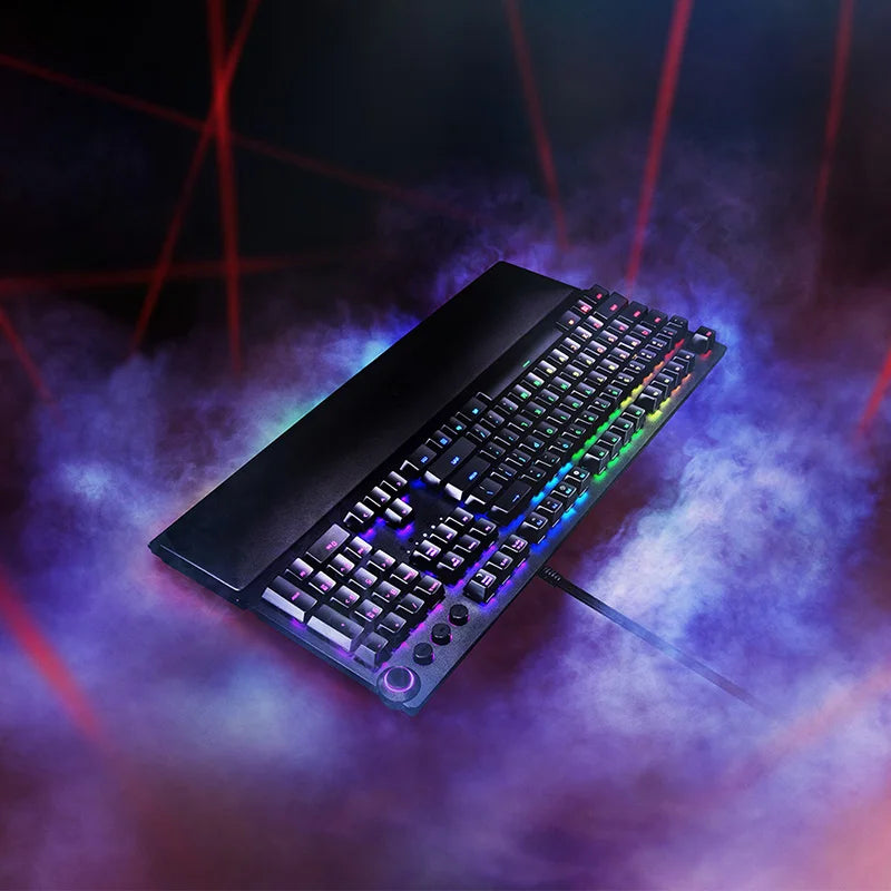 Razer Huntsman Elite Gaming Keyboard Optical SwitchesChroma RGB Magnetic Wrist Rest  Fast Actuation PC Gaming