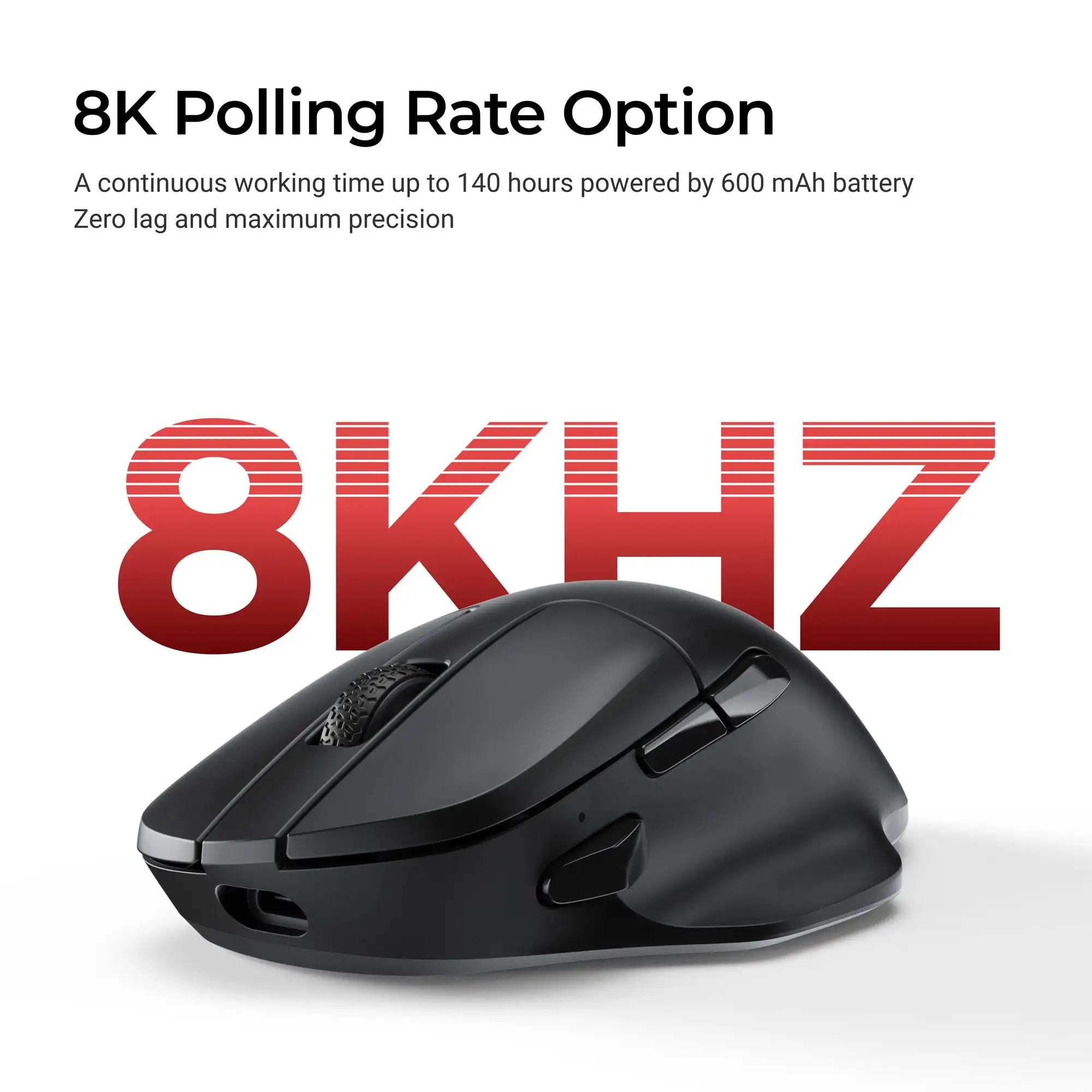 Keychron M7 Wireless Optical Mouse 2.4GHz & Bluetooth & Type-C Mice Lightweight Ergonomic Design